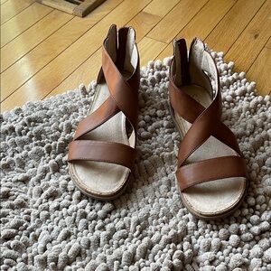 Naturalizer Soul Tan Leather Women's Sandals